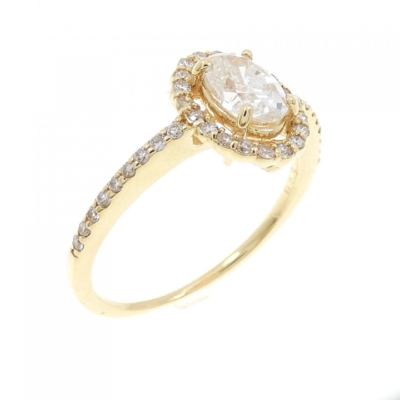 Nhẫn kim cương K18YG 0.59CT 671278