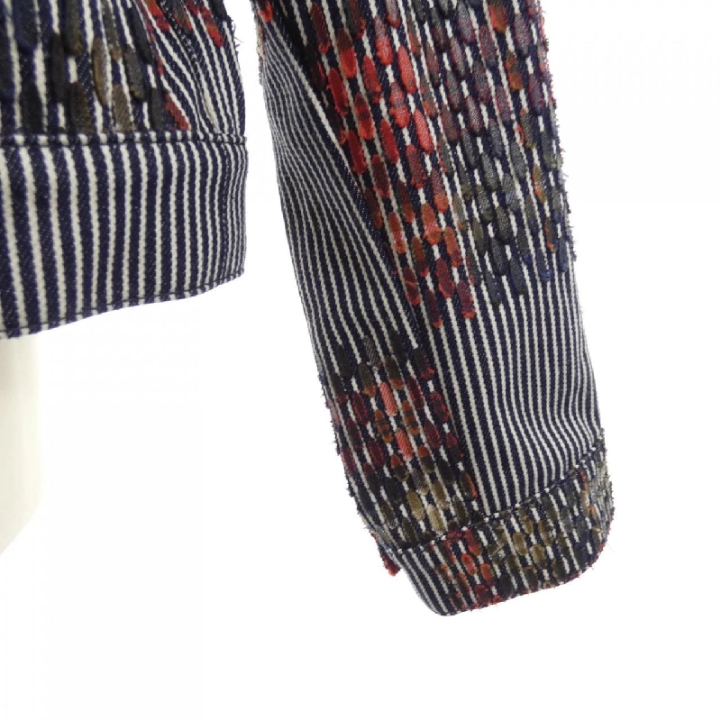 Áo khoác denim họa tiết hickory LOUIS VUITTON HRA76WMJP - Hàng hiệu Authentic 891214