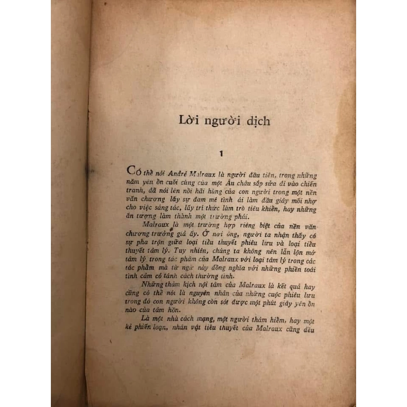 THÂN PHẬN CON NGƯỜI - André Malraux - Lê Thanh Hoàng Dân & Mai Vi Phúc dịch - 1972 442702