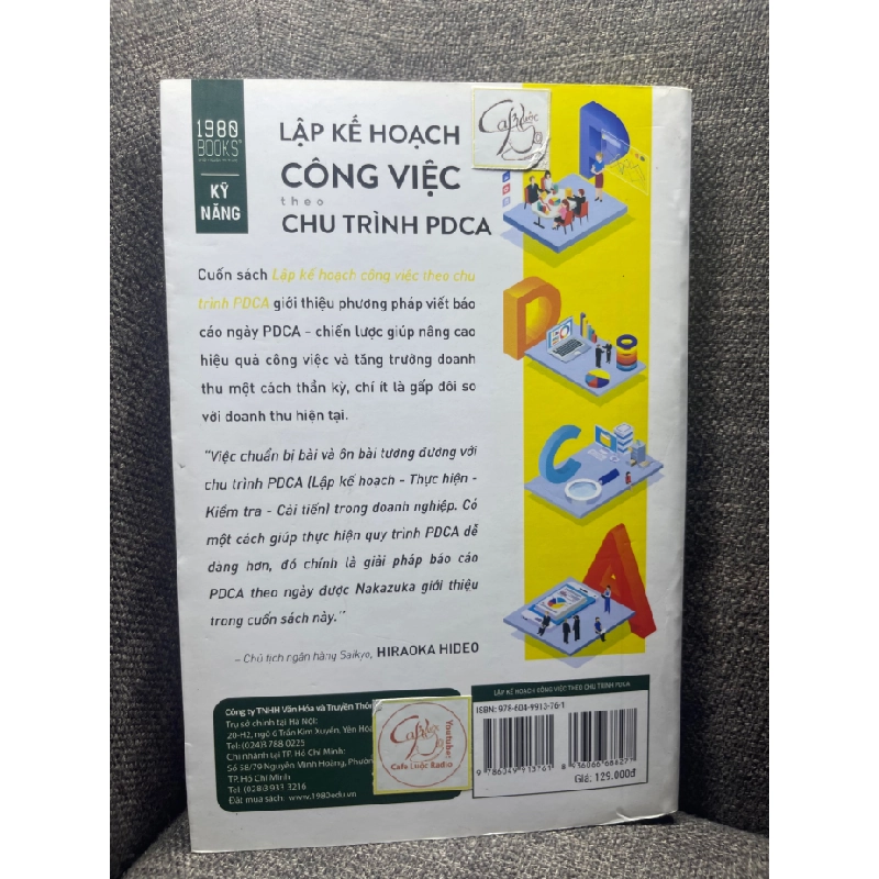 Lập kế hoạch công việc theo chu trình PDCA Yoshiki Nakazuka 2020 mới 80% HPB1704 351409