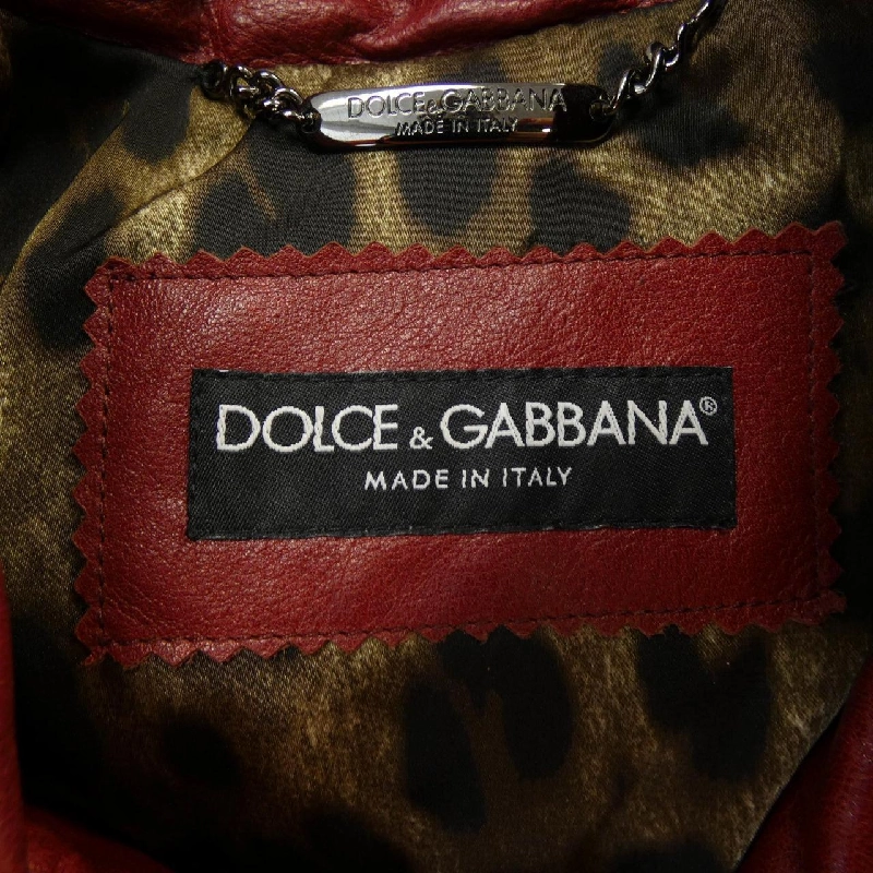 【Mã giảm giá】Dolce & Gabbana DOLCE&GABBANA Áo khoác da biker 640214