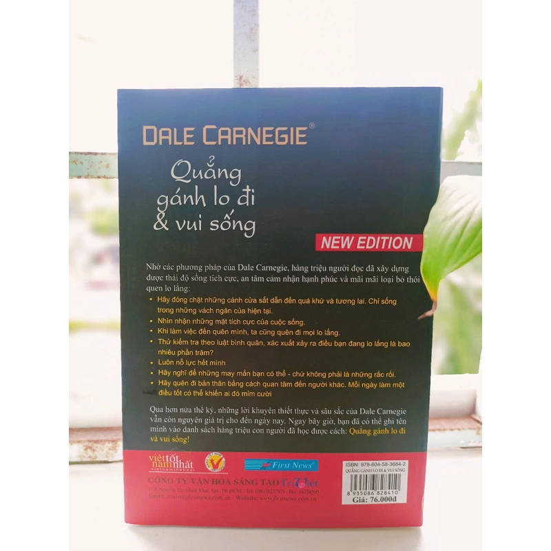 Quẳng Gánh Lo Đi và Vui Sống (Bìa mềm) | Dale Carnegie | Sách còn mới 90% - Freeship 384050