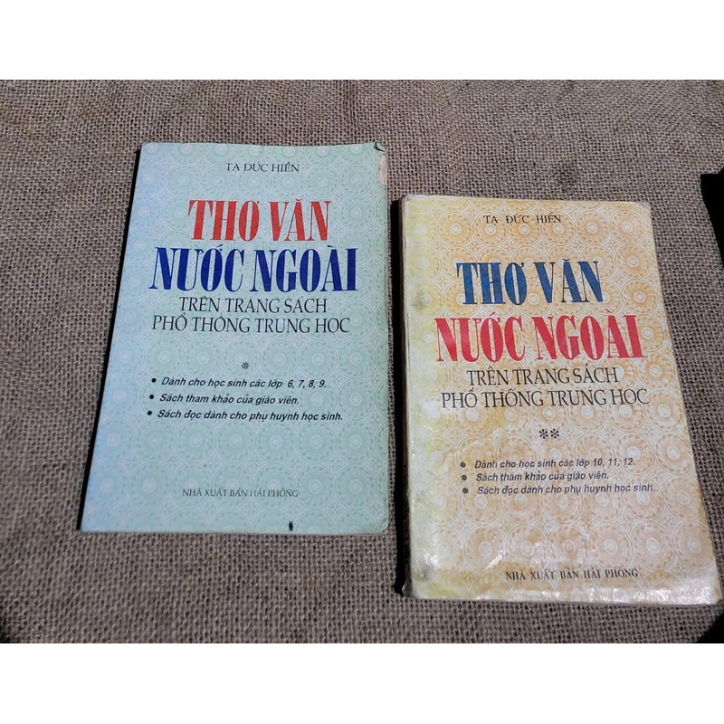 Thơ văn nước ngoài trên trang sách phổ thông trung học 2 tập - Tạ Đức Hiền 435952