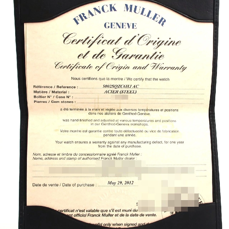 Đồng hồ Frank Muller Heart to Heart LTD 5002SQZC6HJ SS Quartz - Hàng hiệu Chính hãng 873488