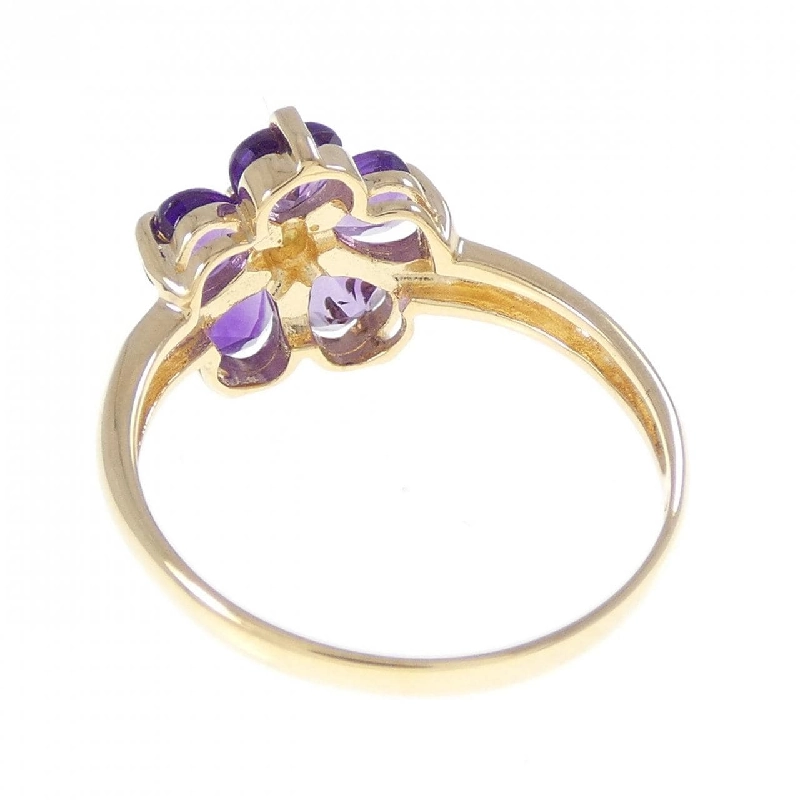 Nhẫn Amethyst K18YG Hoa 665437
