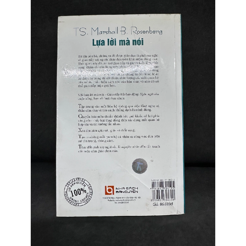 [Phiên Chợ Sách Cũ] Lựa Lời Mà Nói, Ts, Marshall B. Rosenberg, 2012 1304 SBM 446115