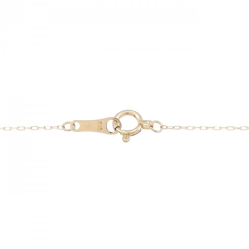 K18PG Nhẫn móng ngựa kim cương dây chuyền 0.18CT - Hàng hiệu Authentic 859990