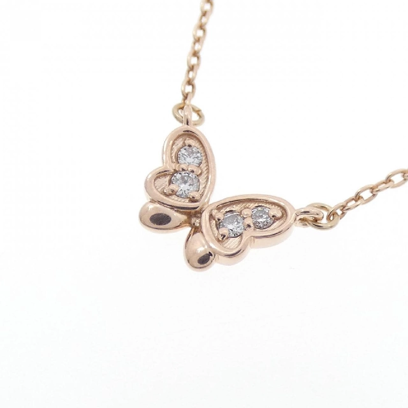 K10PG Bướm Kim Cương Dây Chuyền 0.03CT - Hàng hiệu Chính hãng 863357