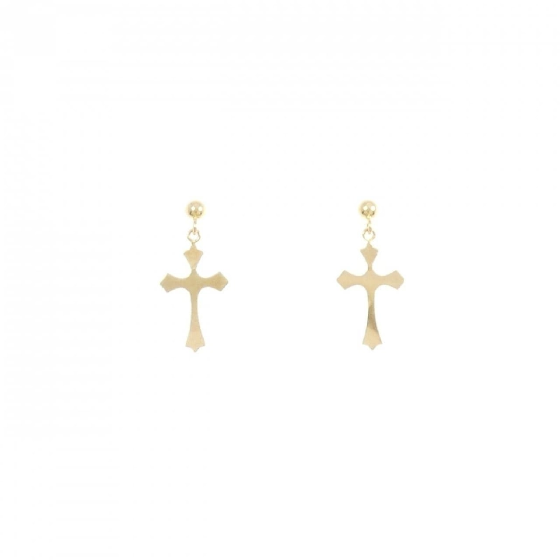 K18YG Khuyên tai hình chữ thập - Hàng hiệu Chính hãng 869861