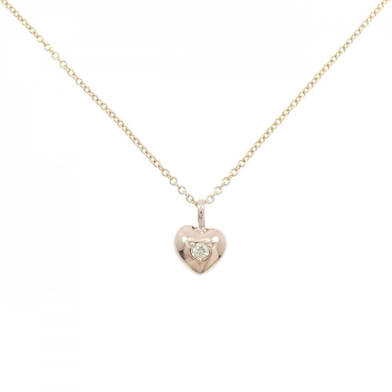 K18PG/K18YG Dây chuyền kim cương hình trái tim - Hàng hiệu Authentic 867354