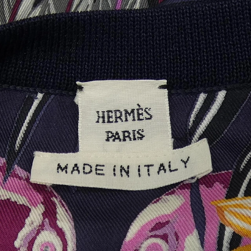 HERMES FLAMINGO PARTY *77-7771 Áo khoác len 634671