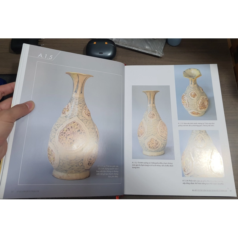 Cổ vật gốm sứ có trang kim 501039