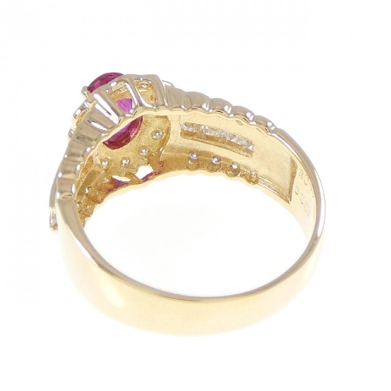 Nhẫn Ruby K18YG 0.77CT - Hàng hiệu Chính hãng 853007