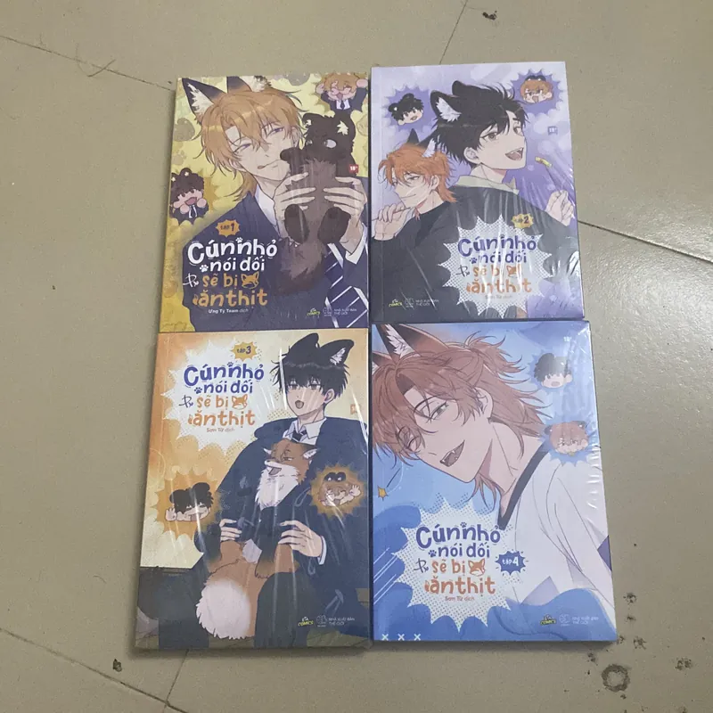 Combo 4 tập Cún nhỏ nói dối sẽ bị ăn thịt (bản thường) 738991