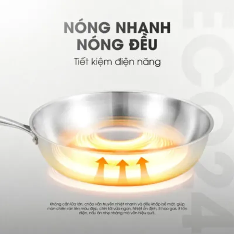 Chảo inox liền khối Kalite – Combo hoàn hảo cho món chiên, xào mỗi ngày 🍲 711542