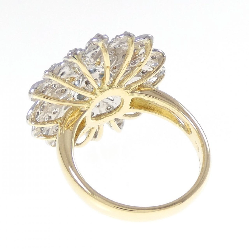 Nhẫn hoa Blue Topaz K18YG/K18WG 0.79CT - Hàng hiệu Chính hãng 853144