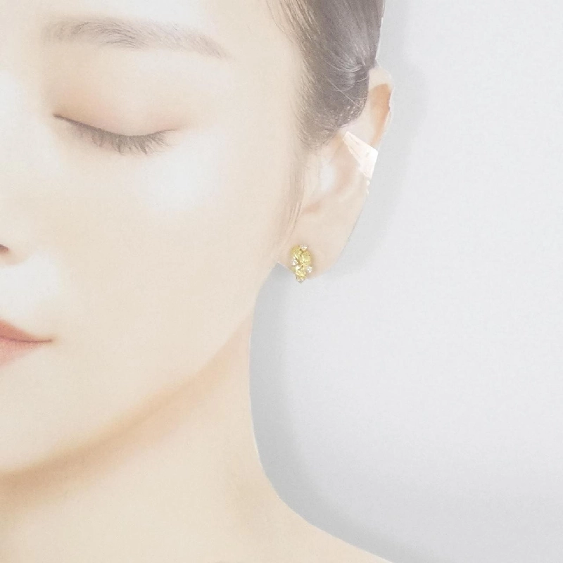 K18YG Bông tai kim cương - Hàng hiệu Chính hãng 878261