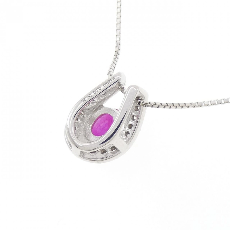 Dây chuyền ruby K18WG 0.50CT - Hàng hiệu Chính hãng 858915