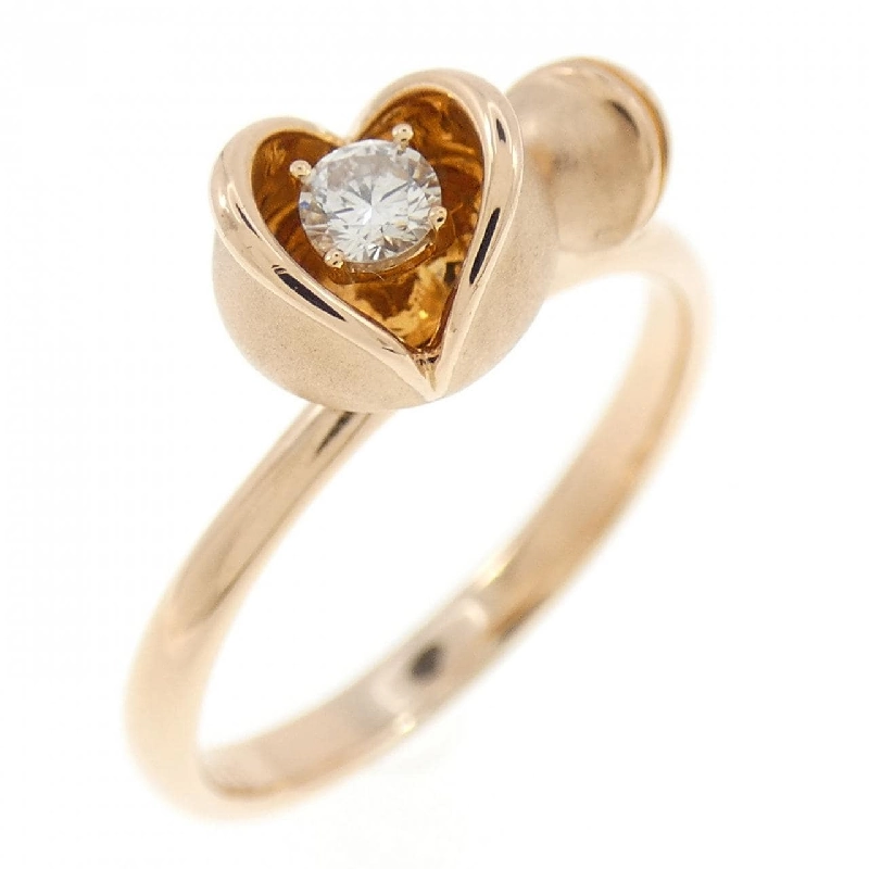 Nhẫn kim cương hoa K18PG 0.096CT - Hàng hiệu Authentic 849650