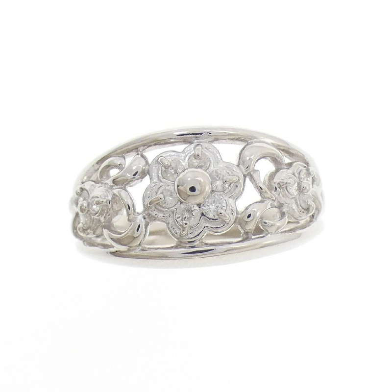 Nhẫn kim cương hoa PT900 0.18CT - Hàng hiệu Authentic 850134