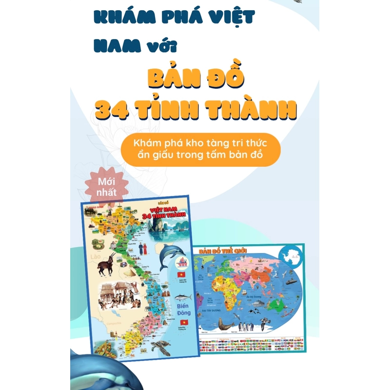 Bộ tranh dán tường lược sử, bản đồ Việt Nam và Thế Giới  418114