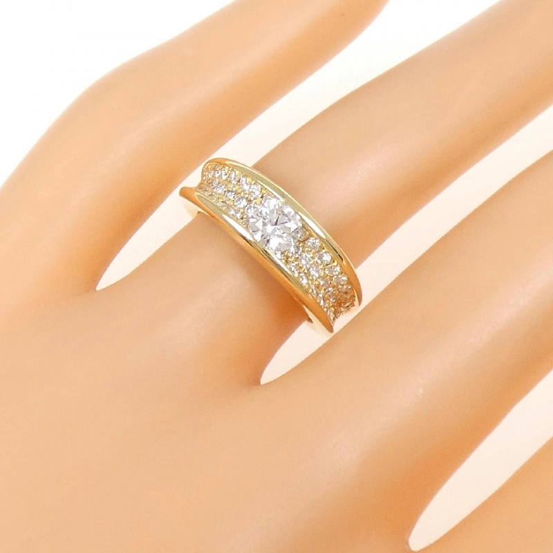 Nhẫn kim cương K18YG 0.35CT 667583