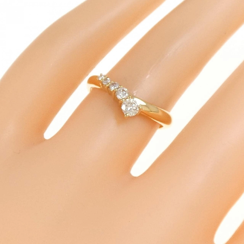 Nhẫn kim cương K18YG 0.25CT 671550