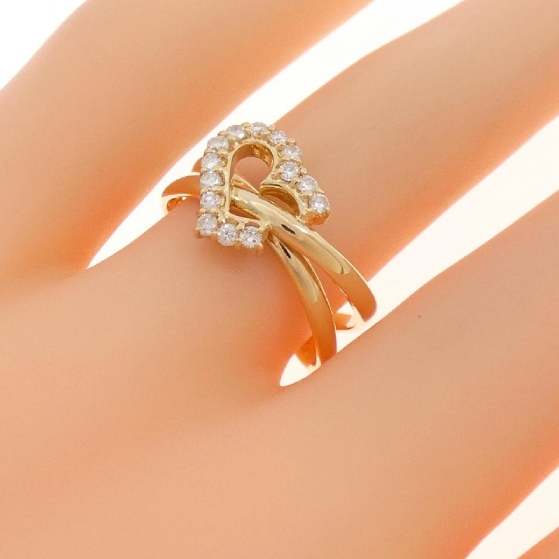 Nhẫn kim cương hình trái tim K18YG 0.19CT - Hàng hiệu Chính hãng 850420