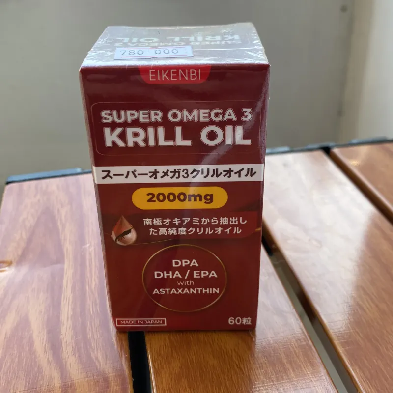 Dầu Nhuyễn Thể Siêu Omega 3 - Super Omega 3 Krill Oil 2000mg Eikenbi Nhật Bản 786347