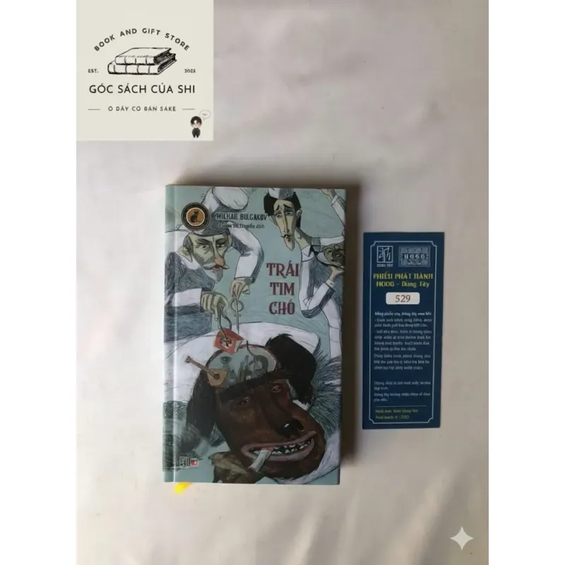 Trái tim chó - Mikhail Bulgakov (Bìa cứng, Bản H666, bookmark đánh số ngẫu nhiên) 762650