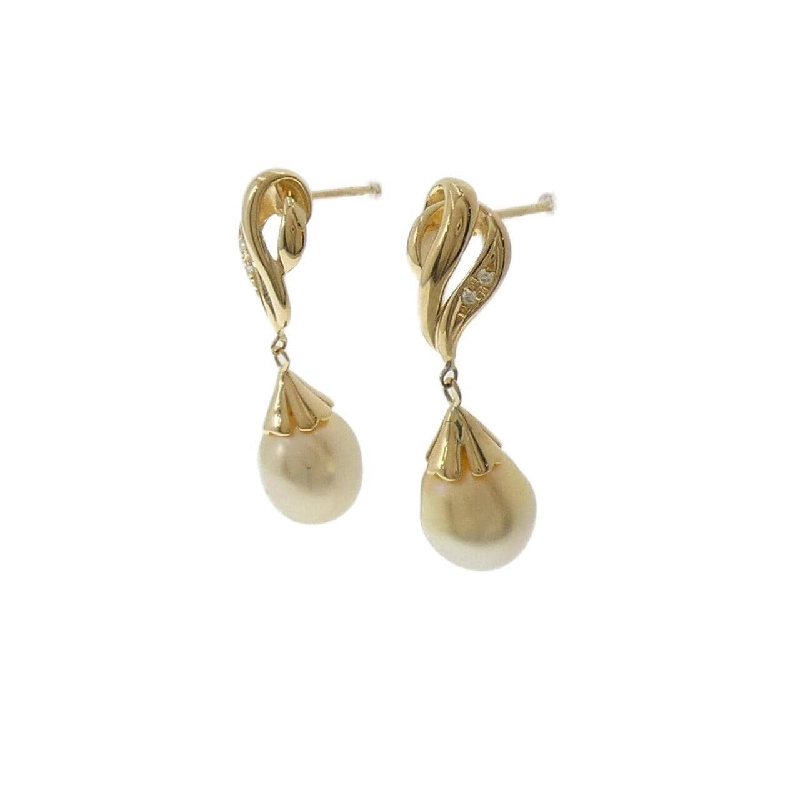 K18YG Bạch Ngọc Trai Bông Tai - Hàng hiệu Chính Hãng 868746