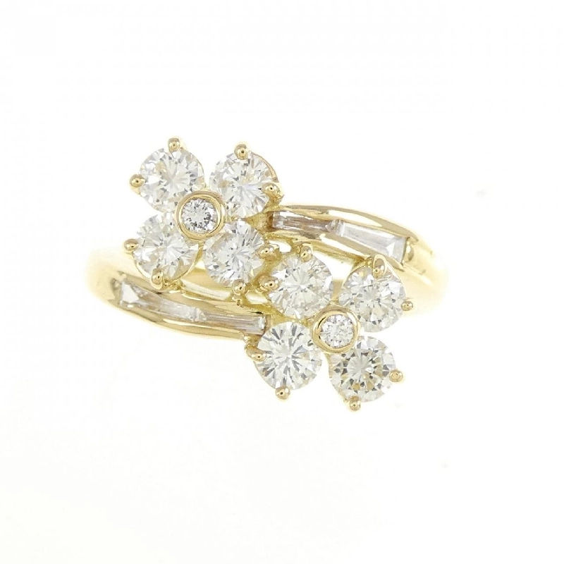 Nhẫn kim cương hoa K18YG 1.14CT 672276