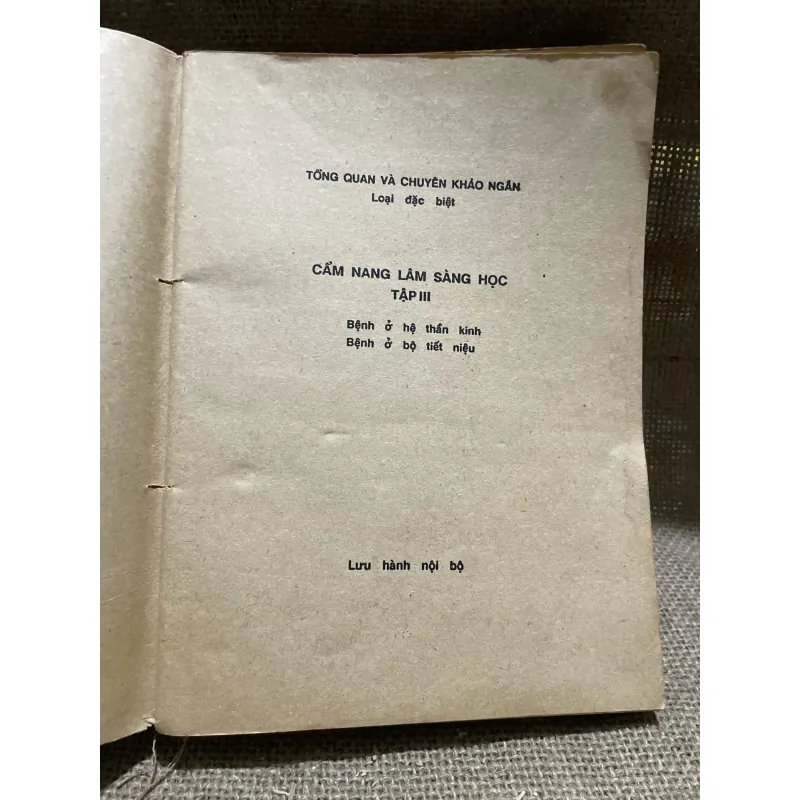  Cẩm nang lâm sàng học  - FATTORUSSO & O. RITTER - tập 3 907767