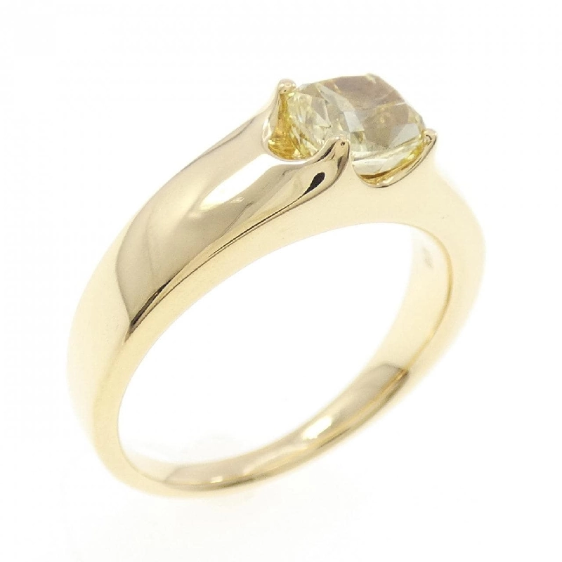 Nhẫn kim cương K18YG 1.00CT FIY SI1 cắt hình fancy - Hàng hiệu Authentic 879376