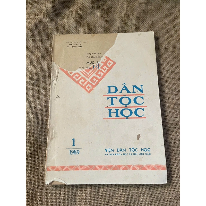 tạp chí Dân tộc học - 1.1993 452596