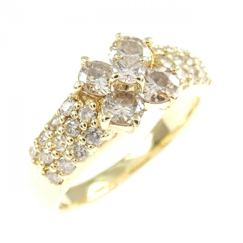 Nhẫn kim cương hoa K18YG 1.00CT - Hàng hiệu Authentic 853845