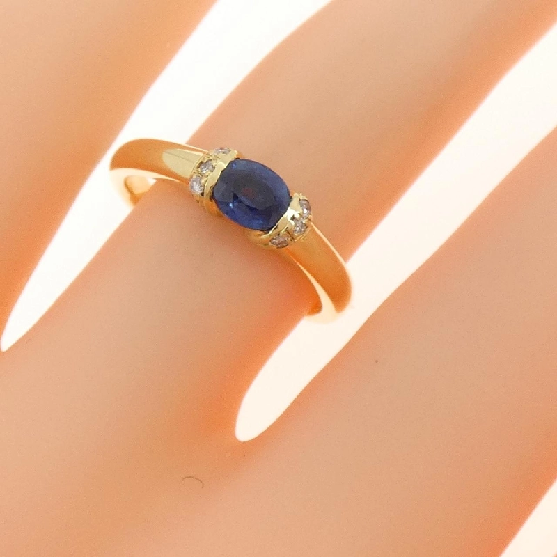 Nhẫn Sapphire K18YG 0.53CT - Hàng hiệu Chính hãng 853508