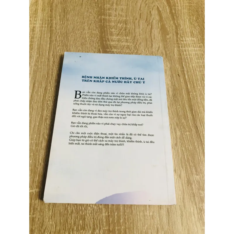 CUỐN SÁCH QUÝ KHÔI PHỤC SỨC KHỎE KHIẾM THÍNH , Ù TAI 1004082