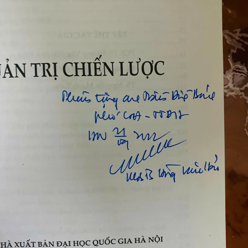 QUẢN TRỊ CHIẾN LƯỢC ( có ký tặng ) #HATRA 714114