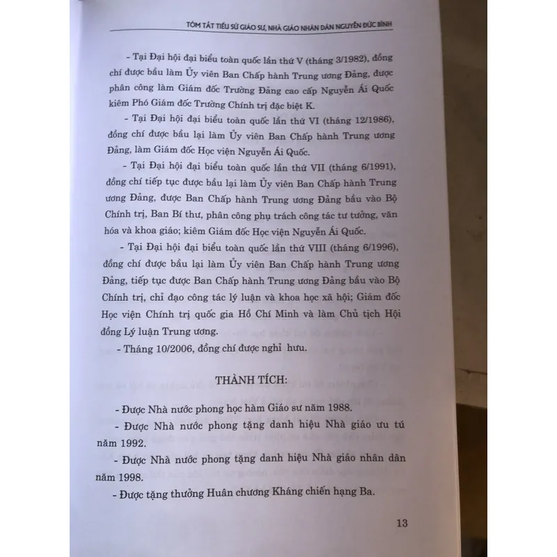 Giáo sư - Nhà giáo nhân dân Nguyễn Đức Bình 712388