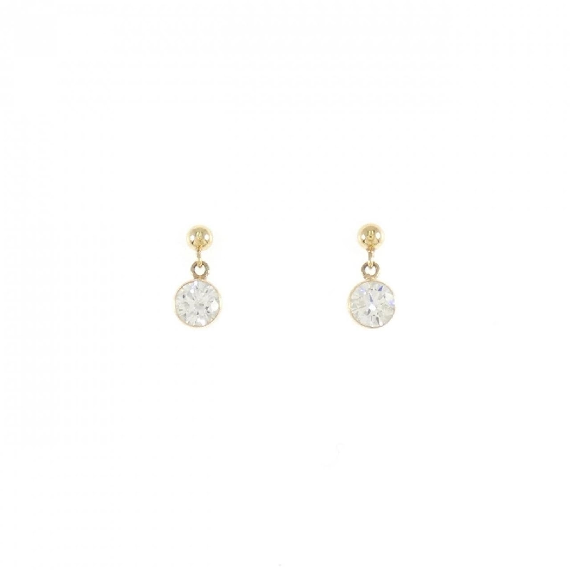 K18YG Bông tai Cubic - Hàng hiệu Chính hãng 870506