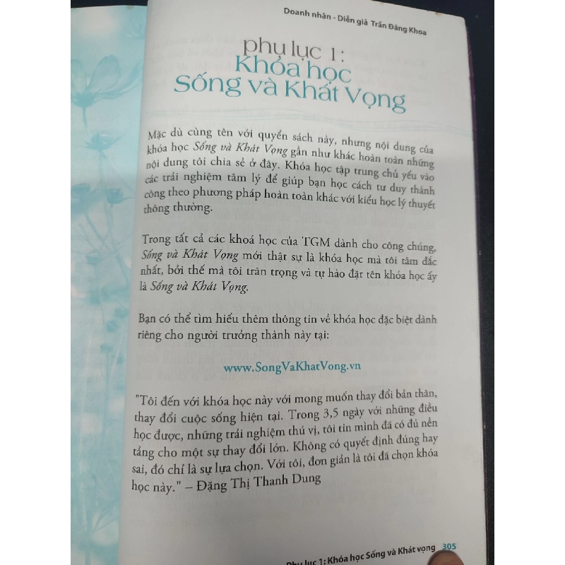 Sống và khát vọng mới 80% ố nhẹ, gập mép 2019 HCM1406 Trần Đăng Khoa SÁCH KỸ NĂNG 915671