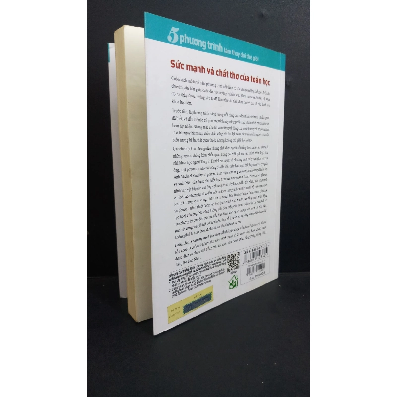 5 phương trình làm thay đổi thế giới Sức mạnh và chất thơ của toán học mới 80% gập bìa, viết trang đầu 2019 HCM0412 Michael Guillen KHOA HỌC 918245