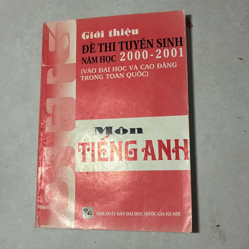 Giới thiệu đề thi tuyển sinh môn Tiếng Anh 995747