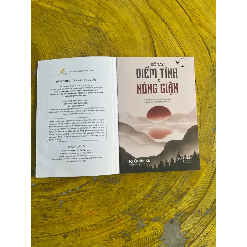 SỔ TAY ĐIỀM TĨNH VÀ NÓNG GIẬN- TẠ QUỐC KẾ 733128