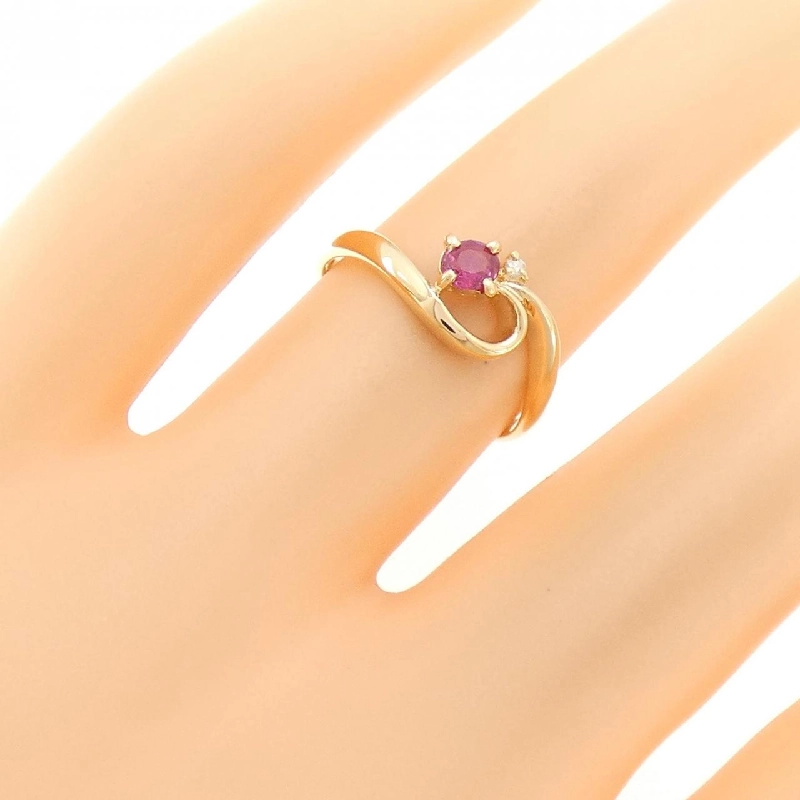 Nhẫn Ruby K18PG 667649