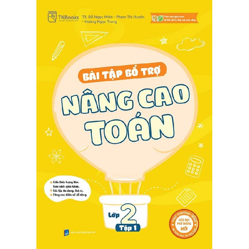 Bài tập bổ trợ nâng cao Toán lớp 2 - tập 1 Mới 100% HCM.PO TS. Đỗ Ngọc Miên - Phạm Thị Huyền - Hoàng Ngọc Trung Oreka-Blogmeo 79949