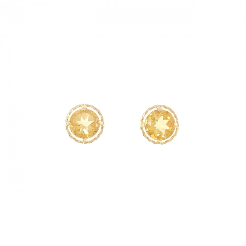 K18YG Citrine Bông tai - Hàng hiệu Chính hãng 866785