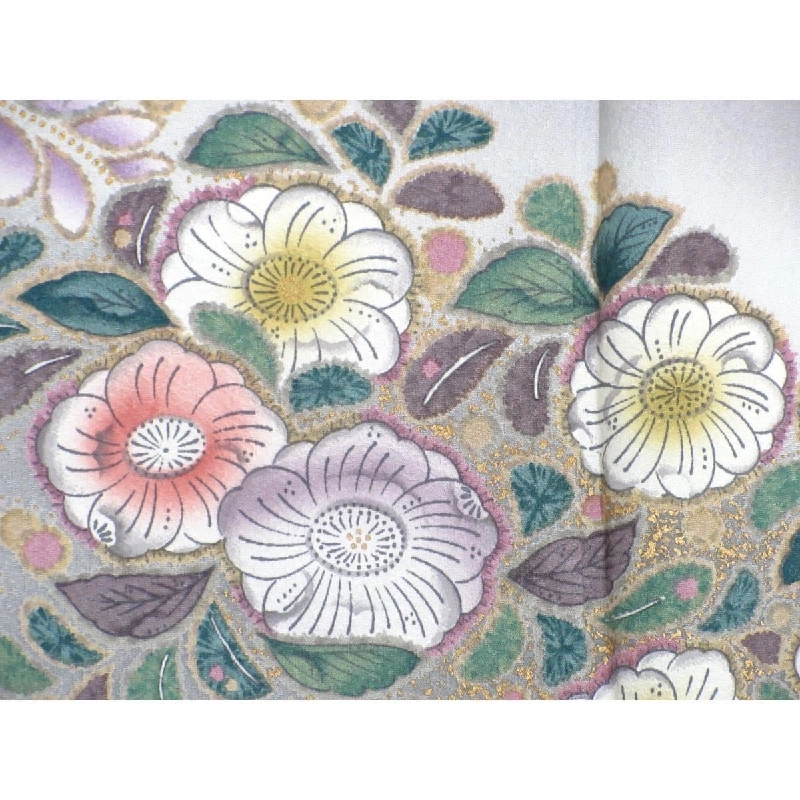 Kimono thăm viếng chế tác vàng Yūzen - Hàng hiệu Authentic 877425