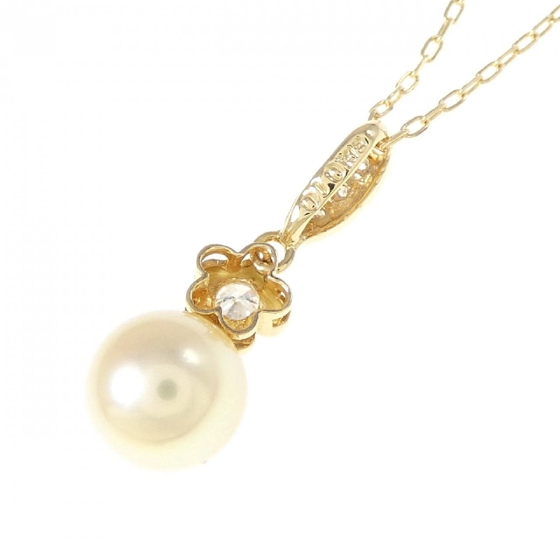 Dây chuyền ngọc trai Akoya hoa K18YG 7.8mm - Hàng hiệu chính hãng 861194